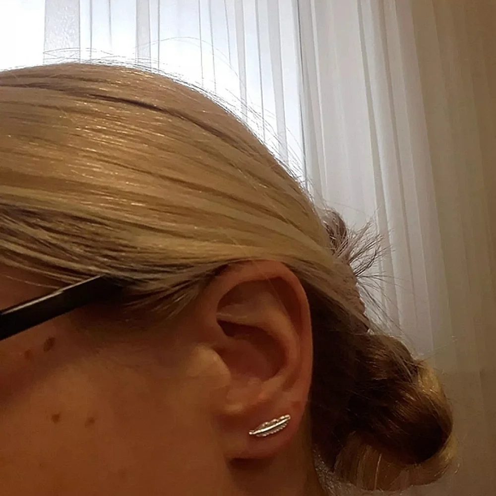 New‎ S925 Feather Stud Earrings